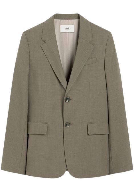 giacca 2 bottoni uomo grigio fumo AMI PARIS | HBV008.WV00660953